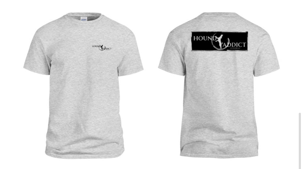Hound Addict T-shirt - BLACK DECAL