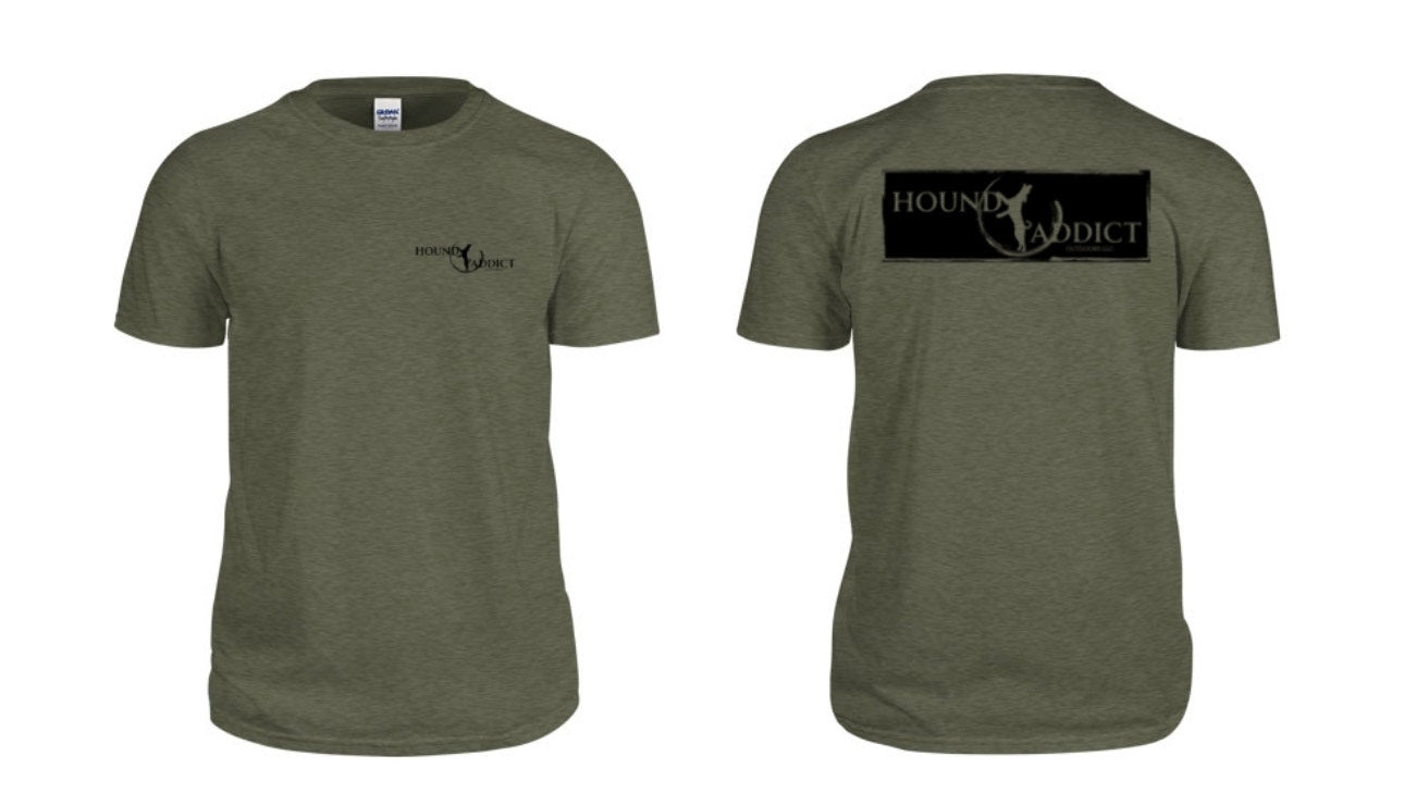 Hound Addict T-shirt - BLACK DECAL