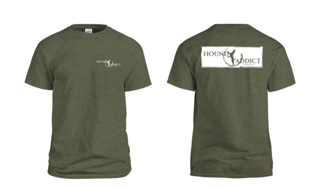 Hound Addict T-shirt - WHITE DECAL